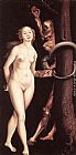 Hans Baldung Eve, the Serpent, and Death painting